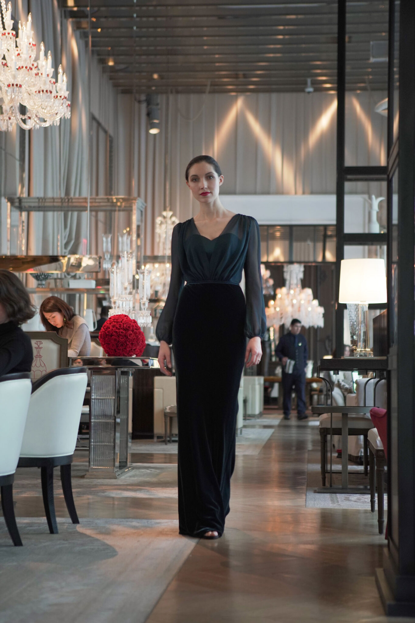 Fairytale Look 9 - Elegant long sleevs black dress - Verdin New York