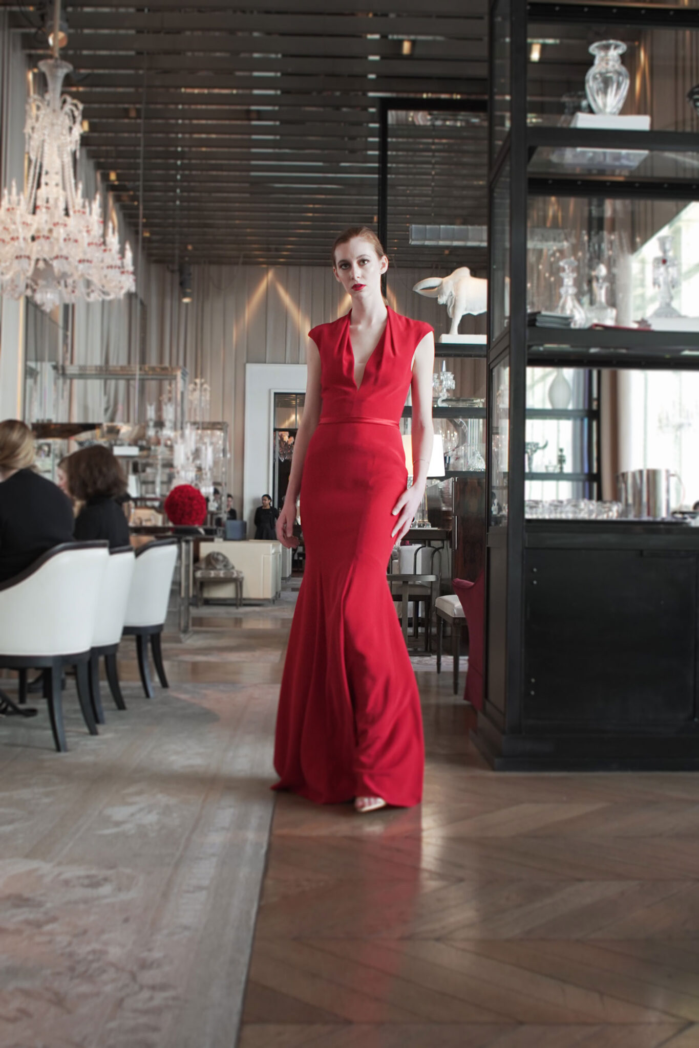 Promises Look 7 - Elegant sleeveless red dress, ready to dazzle - Verdin New York