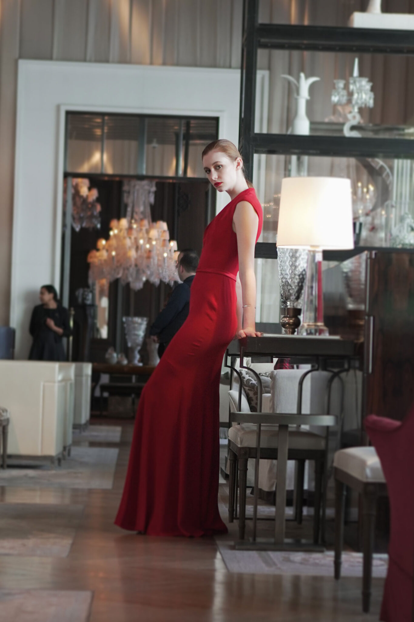 Promises Look 7 - Special red dress ready to dazzle in brunch - Verdin New York